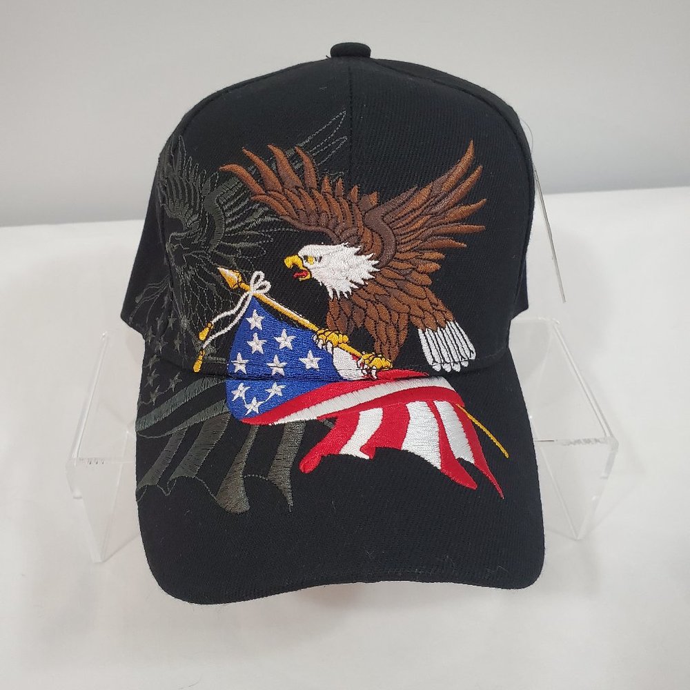 Black Eagle Embroidered Men's Hat